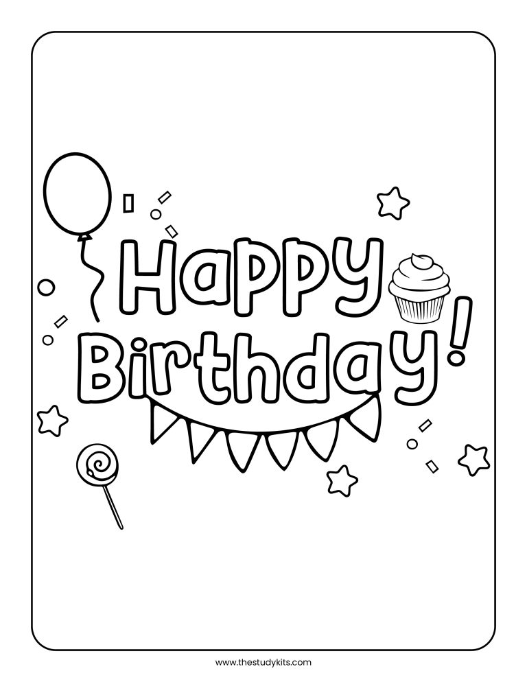 Free Printable Happy Birthday Letter Template - The Study Kits