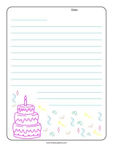 Free Printable Happy Birthday Letter Template - The Study Kits