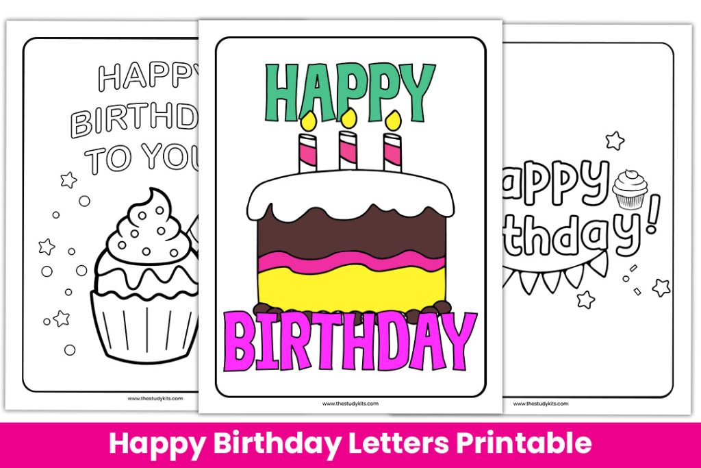 Free Printable Happy Birthday Letter Template - The Study Kits