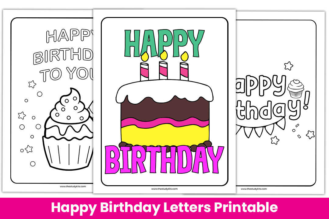 Printable Happy Birthday Letter Template