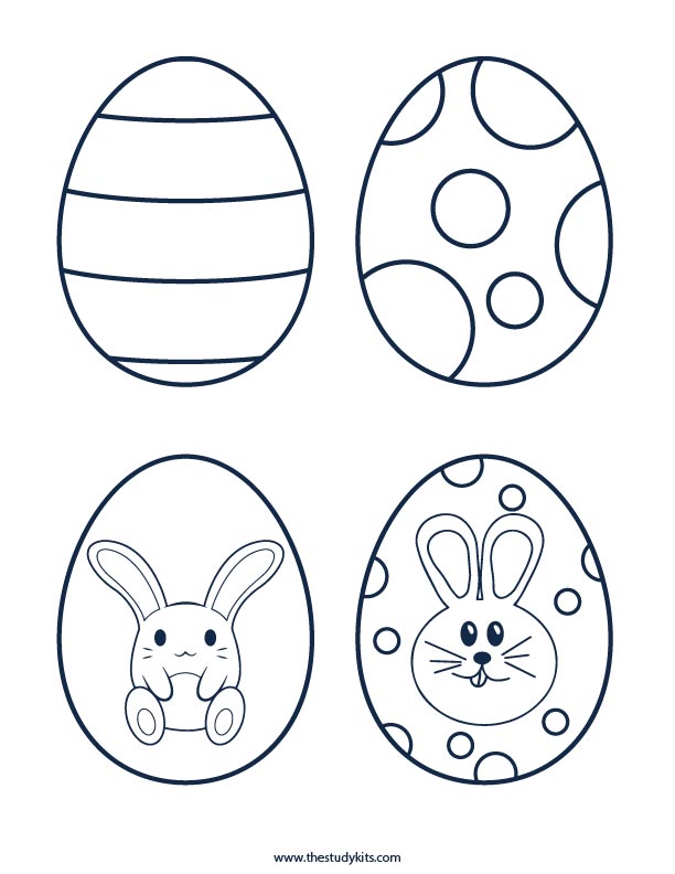 easter egg coloring pages