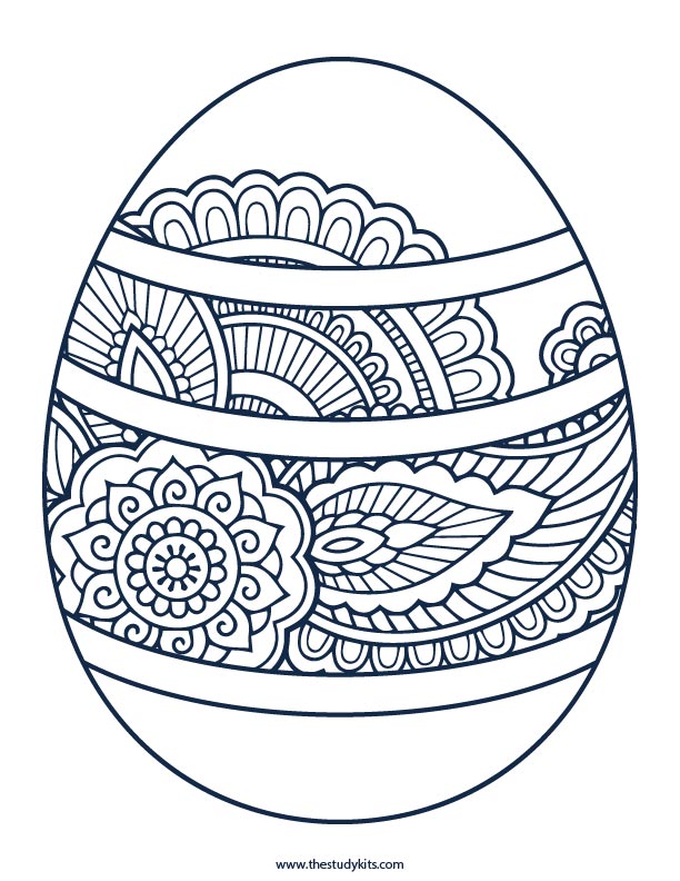 printable easter egg coloring pages