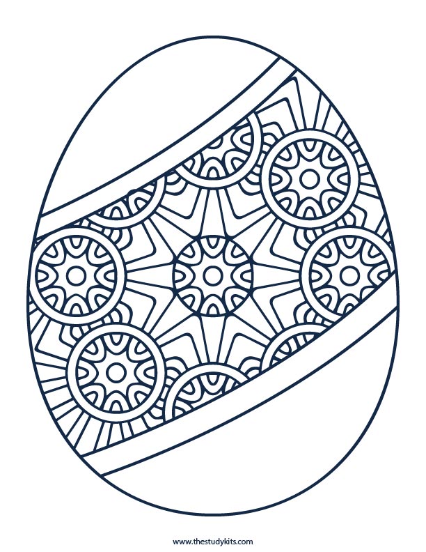 free printable easter eggs coloring pages