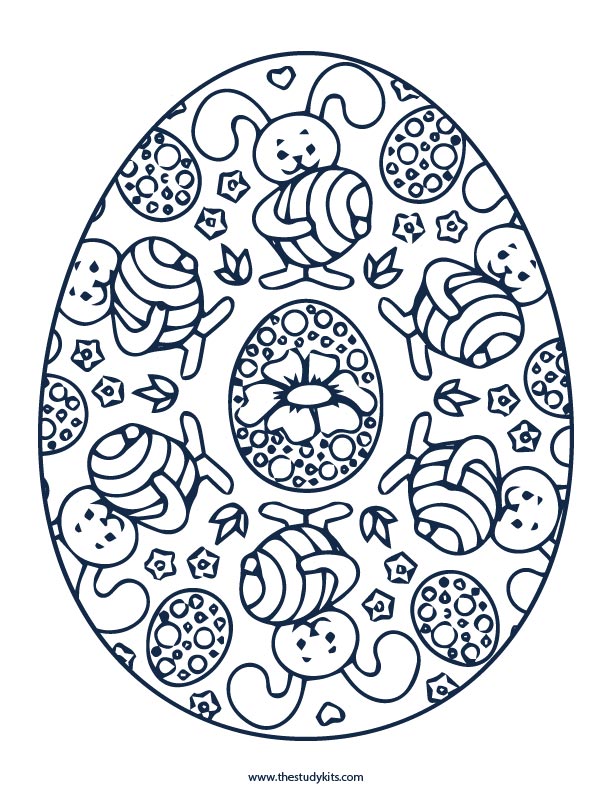 easter egg printable coloring pages