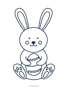 Free Printable Easter Bunny Template (Download PDF) - The Study Kits