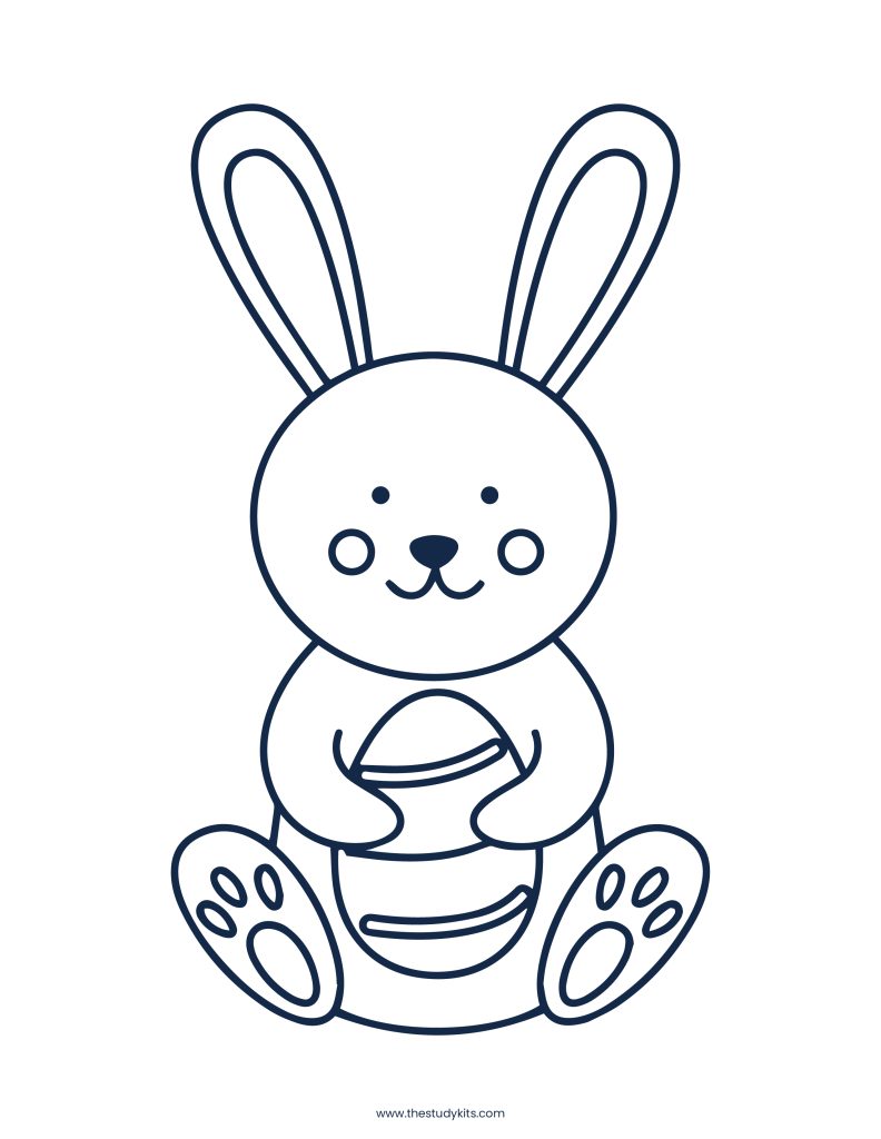 Free Printable Easter Bunny Template Download PDF The Study Kits Free Printable Easter Bunny Template Download PDF The Study Kits