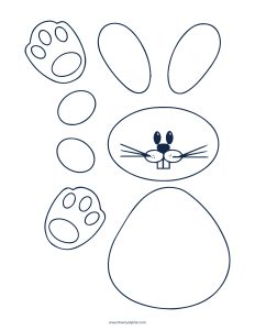 Free Printable Easter Bunny Template (Download PDF) - The Study Kits