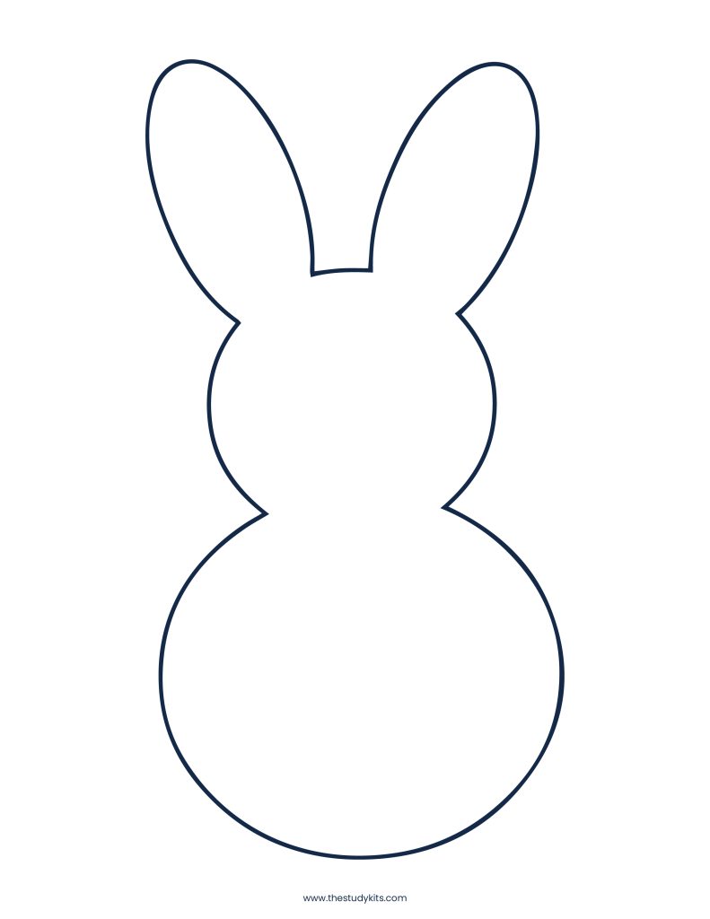 free printable easter bunny template