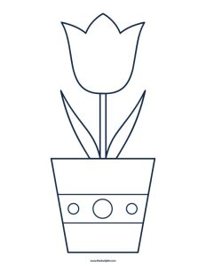 Free Printable Tulip Coloring Pages (PDFs) - The Study Kits