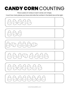 Free Printable Candy Corn Coloring Page - The Study Kits