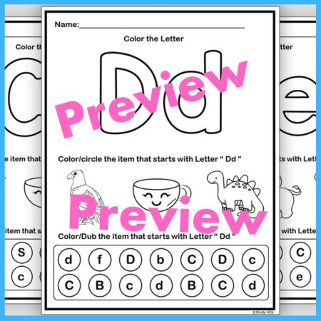 Alphabet Activities and Coloring Pages for Kindergarten