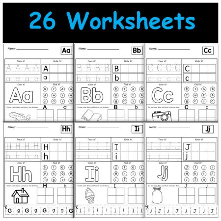 This resource is a versatile asset, suitable for educators, parents, and caregivers. It is designed to serve a fundamental purpose: building robust foundational skills in alphabet sounds, letter recognition, and fine motor development in young children.