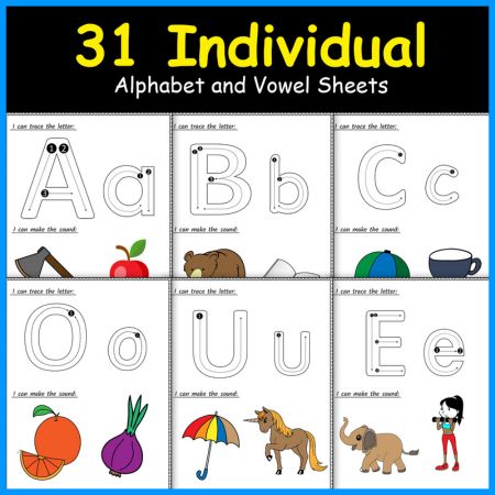 Handwriting Worksheet for Alphabet Letter Writing