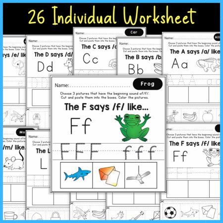 Color, Cut, and Paste Activities Worksheet