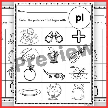 Initial L Blend Coloring book