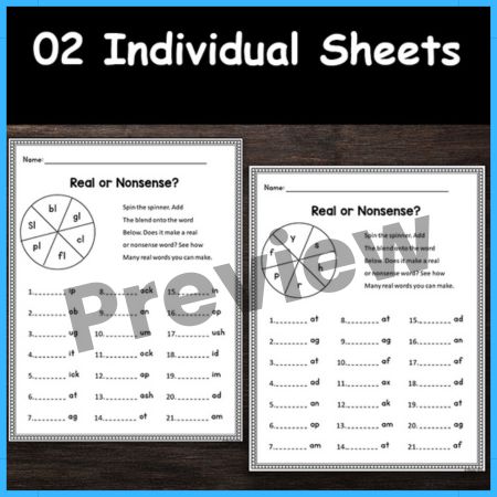 Initial L Blends Activities Worksheet