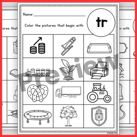 Initial R Blend Coloring book