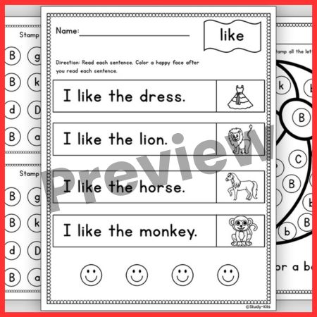 Letter B Alphabet Workbook