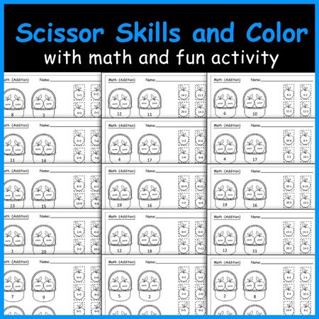 Math Scoops: Addition and Subtraction Worksheets from 1 to 20