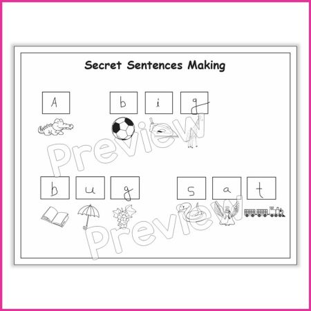 Secret Sentence Coloring Activities