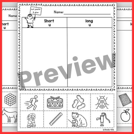 Short and Long U Picture match pages