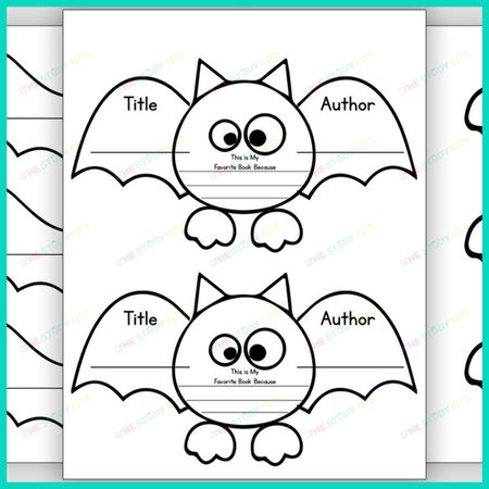 Halloween Bat Craft Activity Worksheet