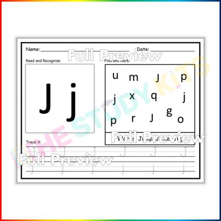 ABC Order Alphabet Recognition sheets