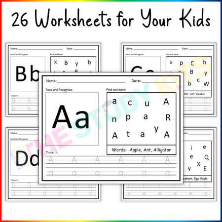 ABC Order Alphabet Recognition worksheet