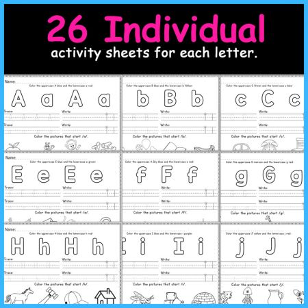 Alphabet Handwriting Worksheets