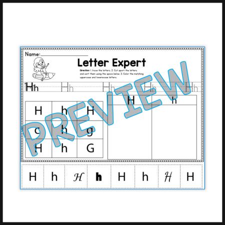 Alphabet Letter Handwriting and Recognition worksheet