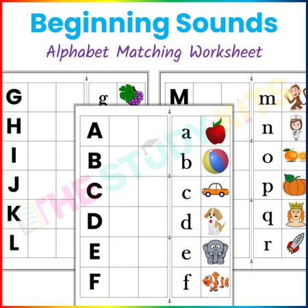 Alphabet Matching Mats for Letters and Beginning Sounds - The Study Kits