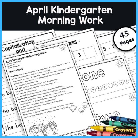 April Kindergarten Morning Activities