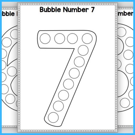 Bubble Numbers Dot Marker Activity