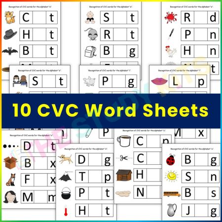 CVC Literacy Center with Word Mats