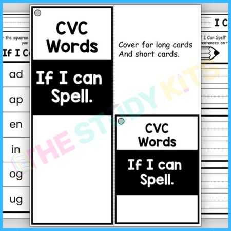 CVC Short Vowel Word Building Cards for little learner