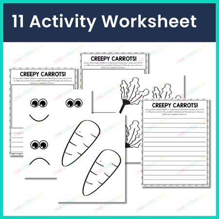 Creepy Carrots Craftivity and Writing Activities worksheets