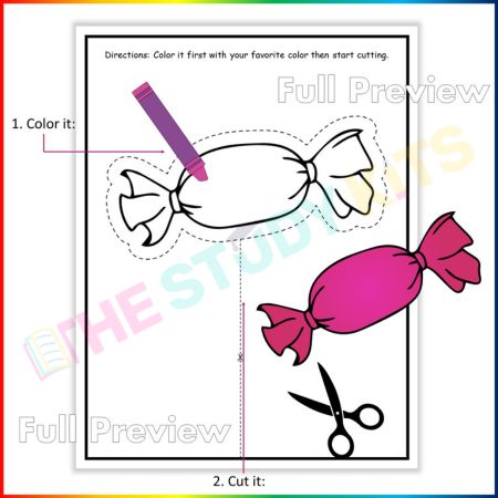 Cutting Practice for Kindergarten Beginners workbook