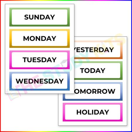 Days of the Week and Months of the Year Poster Worksheet