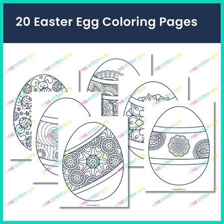 Easter Egg Coloring Pages for Kids