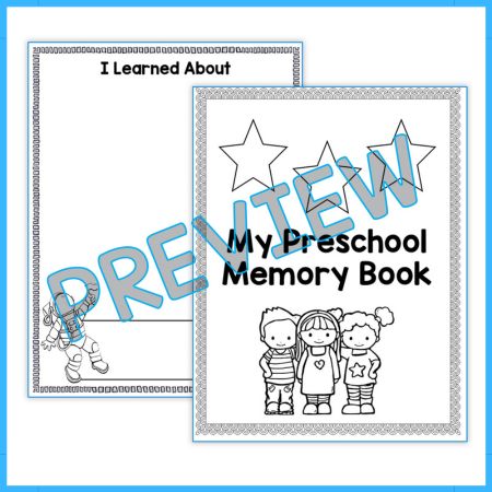 End of the Year Memory Book for worksheet