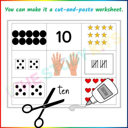 Matching Number Cards for Kids