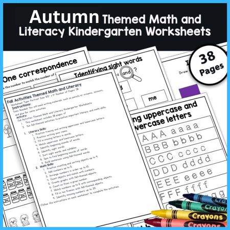 Math and Literacy Kindergarten Activities