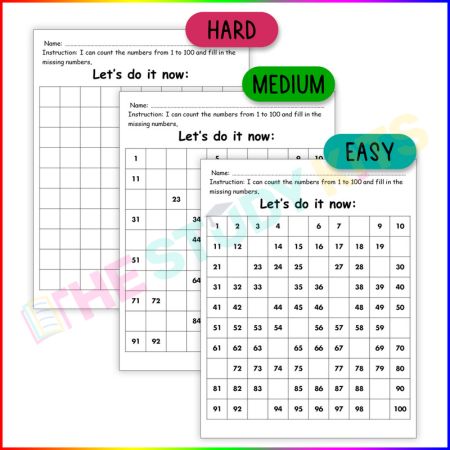 Number Practice Worksheets for Kids