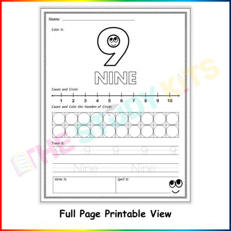 Number Skills- Recognition and Number Sense Worksheet Activities