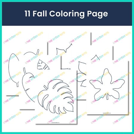 Printable Fall Leaf Templates worksheet for Kids