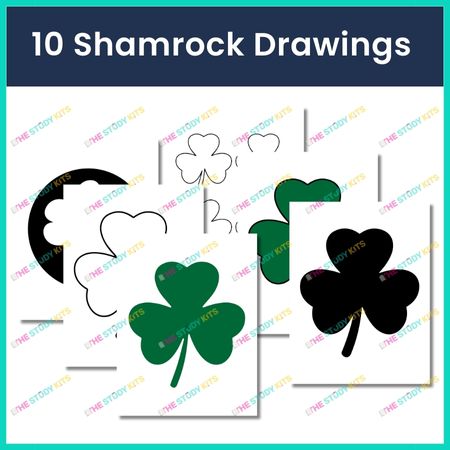 Shamrock Drawings for Kids