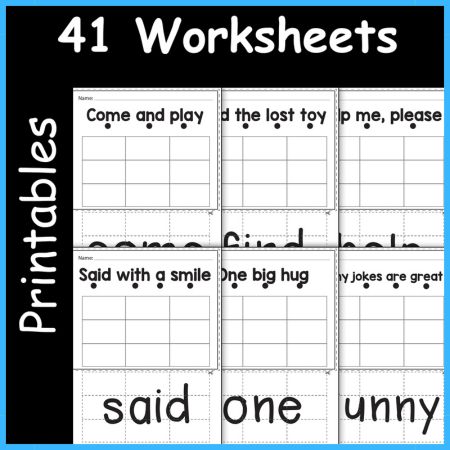 Sight Word Puzzle Worksheet