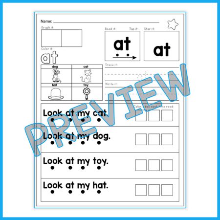 Sight Words Fluency with Reading Worksheet