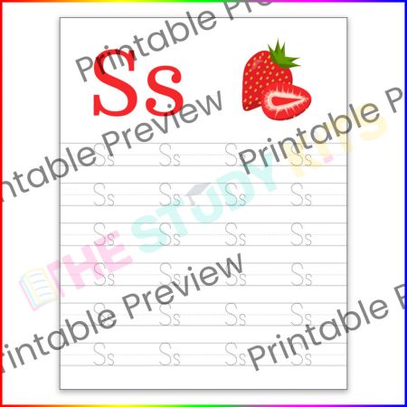 Uppercase &Lowercase Letter Tracing Worksheet