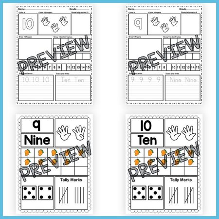 1-20 Number Recognition Activities